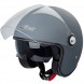 Punker-Helmet-Casco-Sonic-Moto-A-Pro-Motorcycle-Matt-Grey-Grigio-Opaco-Front