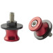 Bobbin Spools Swingarm Paddock Stand Adaptors M10 Motorbike Motorcycle Red