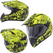 SLINGSHOT - Casco con visiera fuoristrada cross Fluo Composit