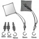SR-4001 A-PRO mirrors chrome motorcycle sonicmotoshop