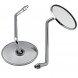 SR4022CHRO - Pair of Rearview Mirrors Motorcycle Scooter