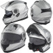 TARGET Casco Helmet Moto Motorcycle Argento Silver A-Pro
