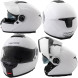 TARGET Casco Helmet Moto Motorcycle Bianco White A-Pro