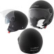 Jet Helmet Traffic A-Pro Casco Matt Black Sonicmotoshop 
