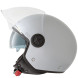 Jet Helmet Traffic A-Pro Casco Silver Sonicmotoshop Side