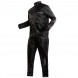 Waterproof-Jacket-Motorbike-Motorcycle-Trouser-Over-2pcs-Rain-Suit-Scooter-Black-Front