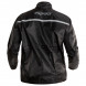 Rain-Jacket-Motorbike-Over-Coat-Motorcycle-Scooter-Warterproof-Lined-Black-Back