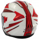 Casco Jet York A-Pro Motocicletta Sonicmotoshop Bianco Rosso