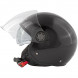 ZETA - Casco Moto Jet Aperto Visiera Lunga Parasole Nero