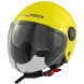 ZETA - Casco Moto Jet Aperto Visiera Lunga Parasole Fluo