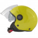ZETA - Casco Moto Jet Aperto Visiera Lunga Parasole Fluo