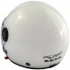 ZETA - Casco Moto Jet Aperto Visiera Lunga Parasole Bianco