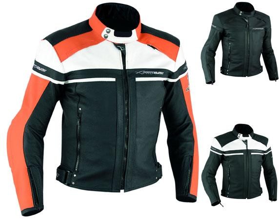 Abbigliamento Moto e Accessori - Giacca Giubbino Moto Pelle Sfoderabile  Sport Custom KTM Protezioni Omologate
