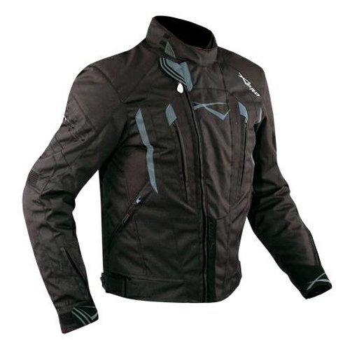Giacca Cordura Moto Tessuto Impermeabile Sport Termica Sfoderabile Nero