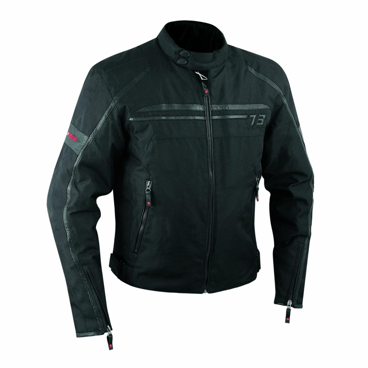 Inserciones Piel tejido Cordura Chaqueta Extraíbles Moto Impermeables Negro - Imagen 5 de 8