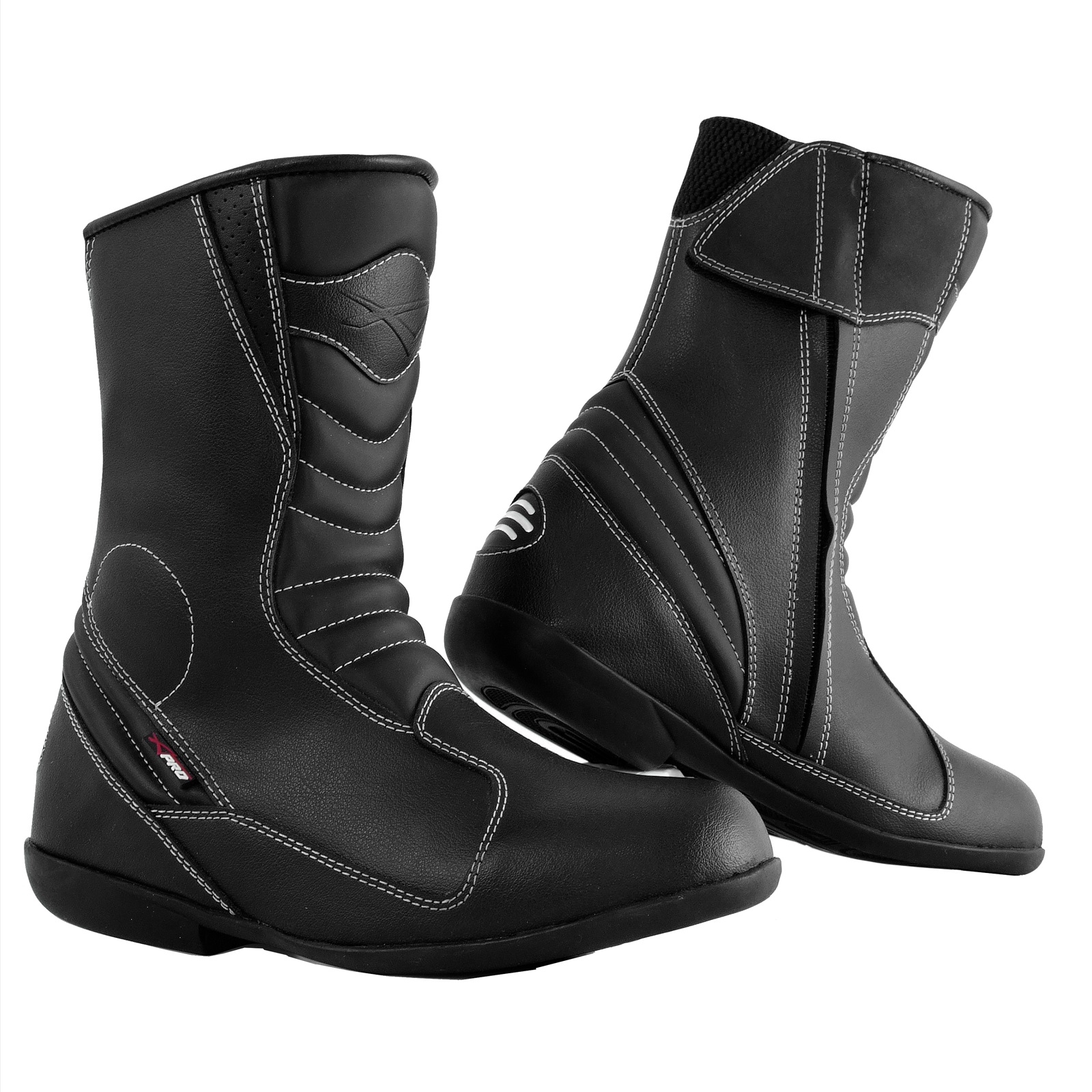 black motorcycle boots womens