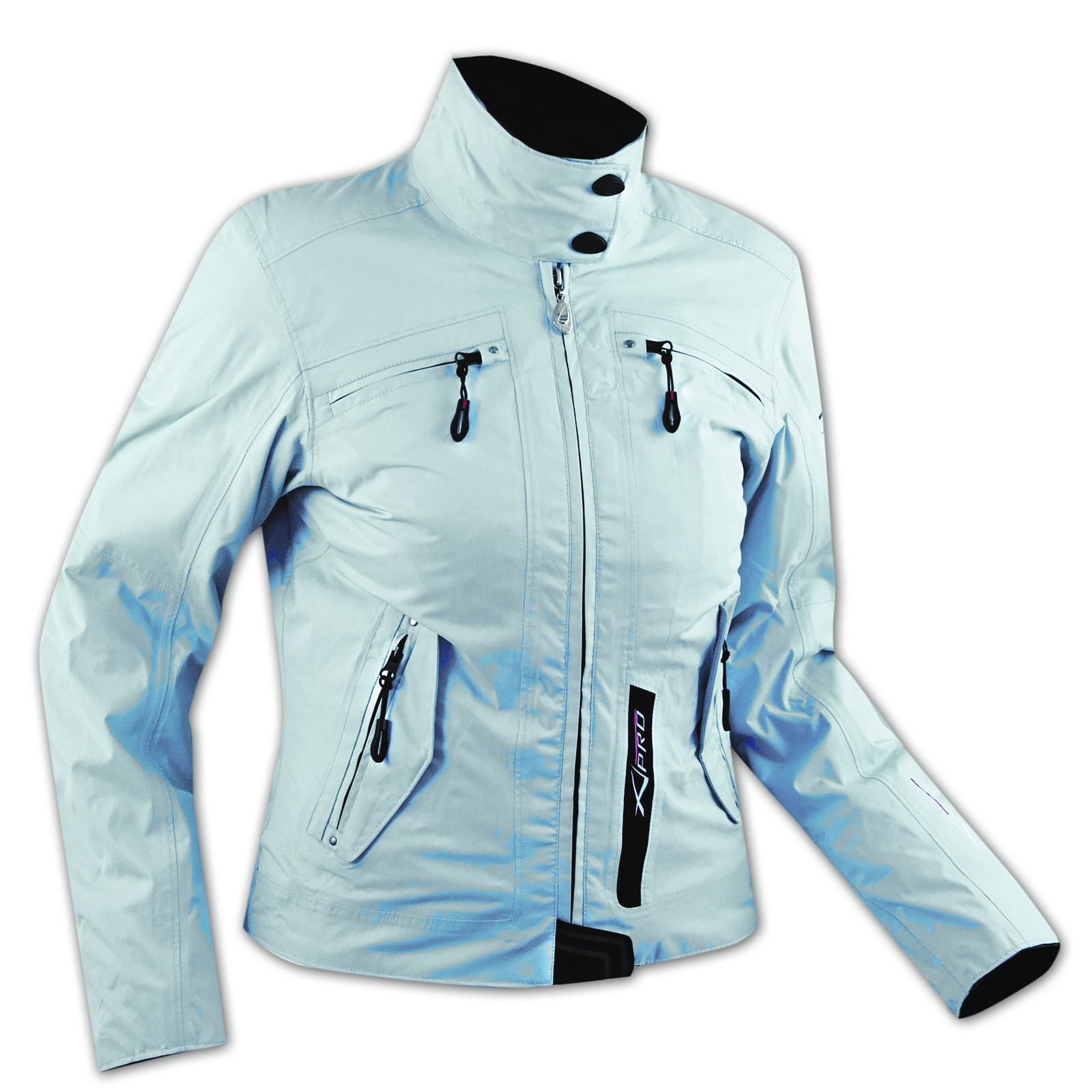 Moto chaqueta Mujeres impermeable interno extraíble CE protectores Azul - Imagen 4 de 8