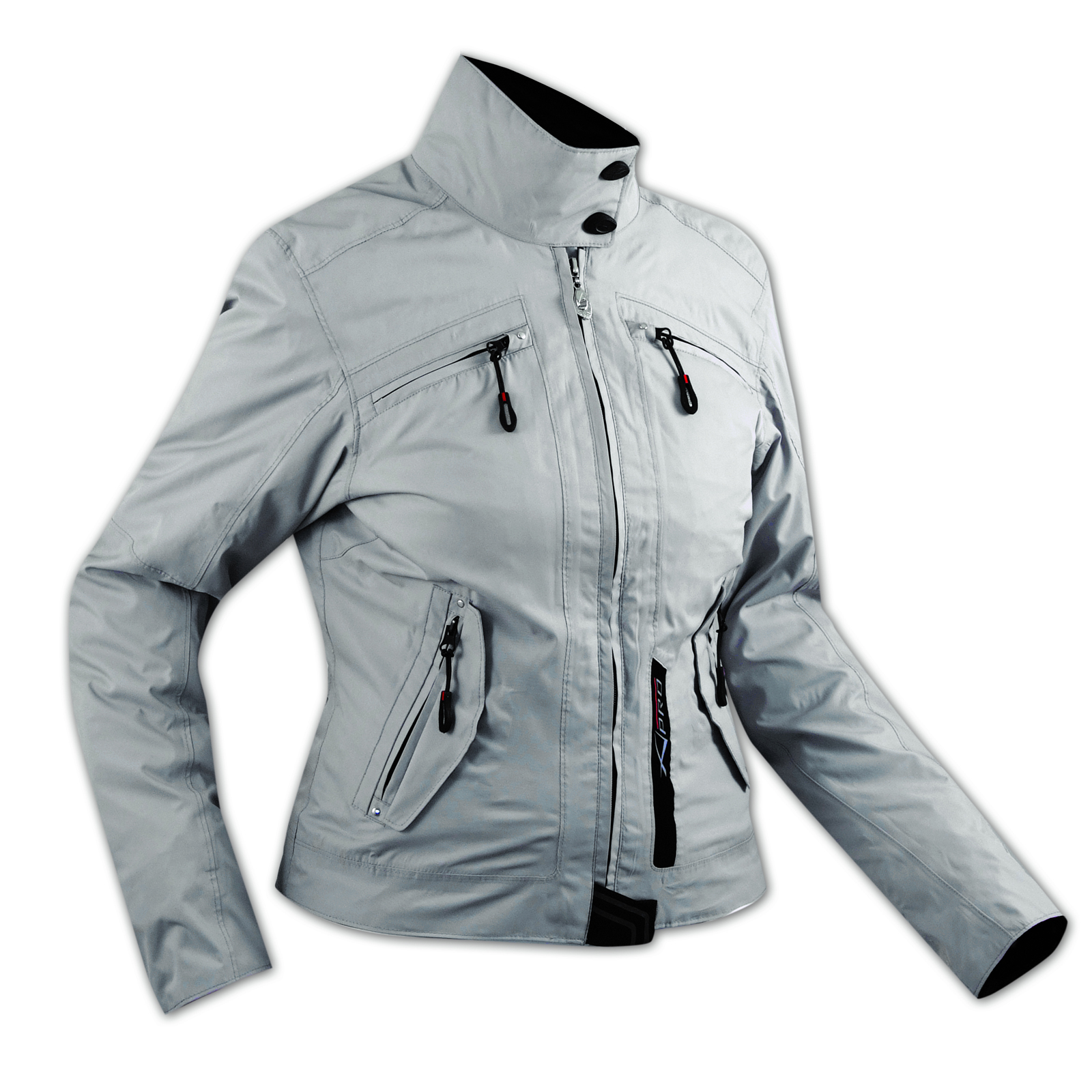 Ladies Textile Waterproof CE Armored Thermal Liner Jacket Motorcycle Grey - Bild 7 von 14