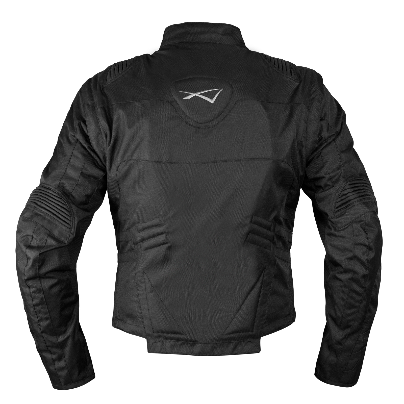 Motorradjacke Stoff Cordura abnehmbarer Ärmel Racing Sport Touring Roller schwarz - Bild 14 von 15