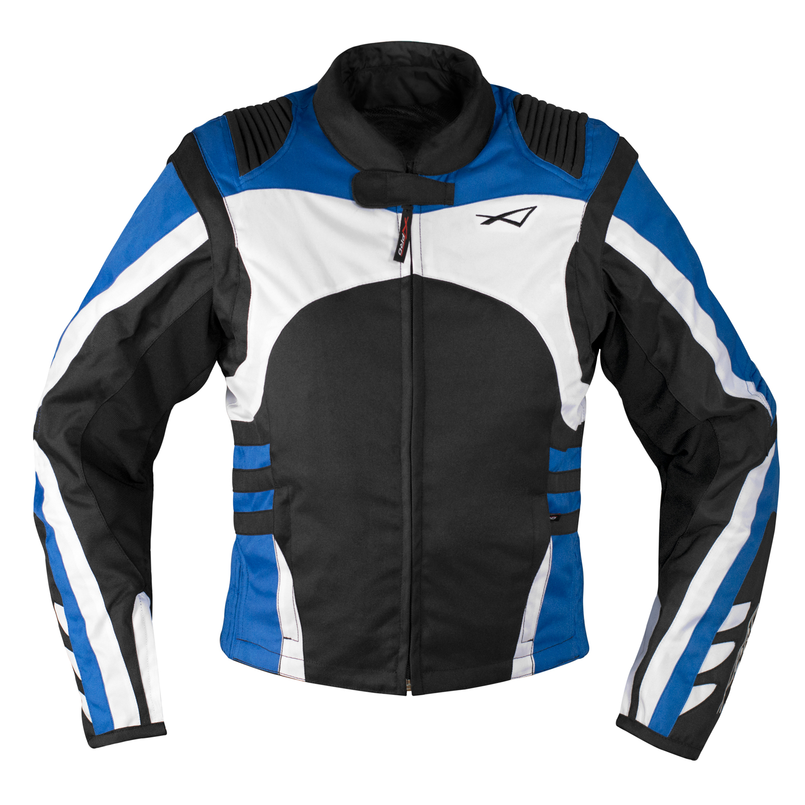 Giacca Moto Tessuto Cordura Manica Staccabile Racing Sport Touring Blue - Imagen 13 de 15