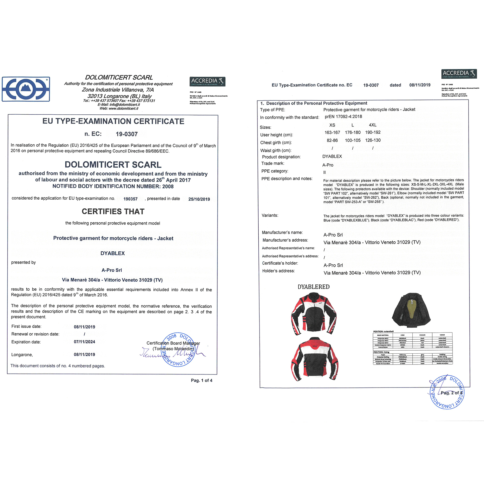 Motorradjacke Stoff Cordura abnehmbarer Ärmel Racing Sport Touring Roller schwarz - Bild 10 von 15
