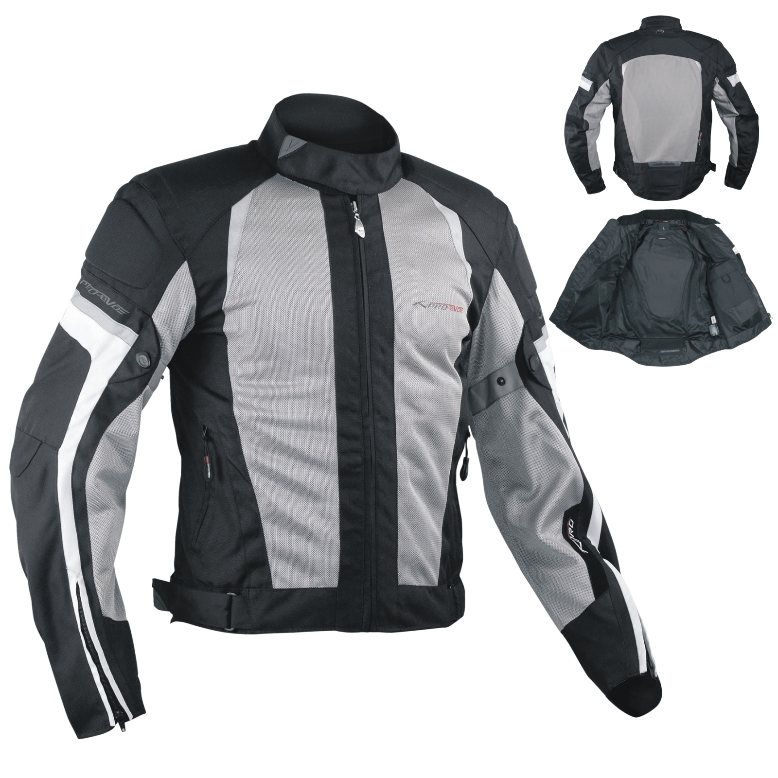 Giacca Moto estiva Tessuto Rete Mesh Traspirante Protezioni CE Omologate - Afbeelding 28 van 63