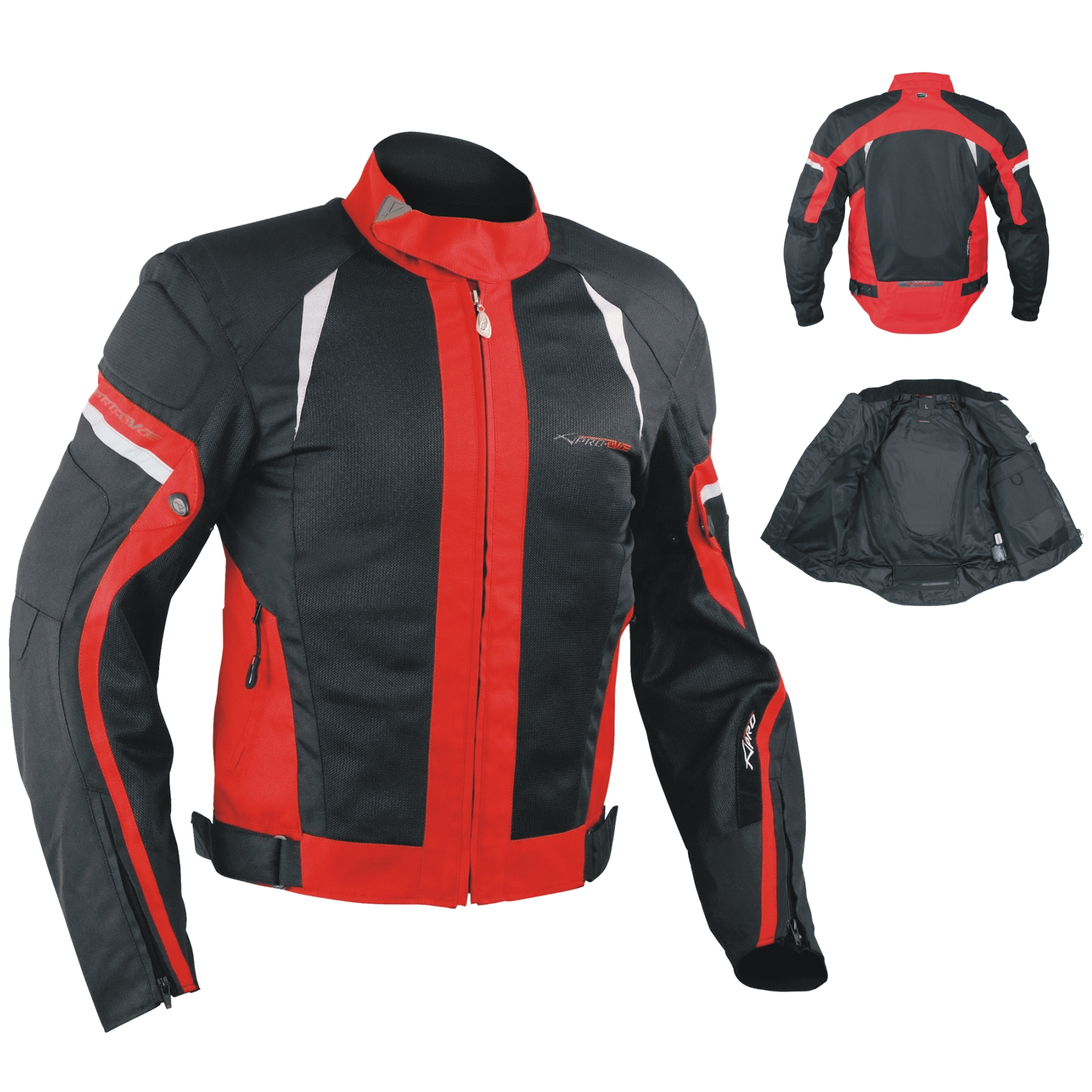 Giacca Moto estiva Tessuto Rete Mesh Traspirante Protezioni CE Omologate - Afbeelding 52 van 63