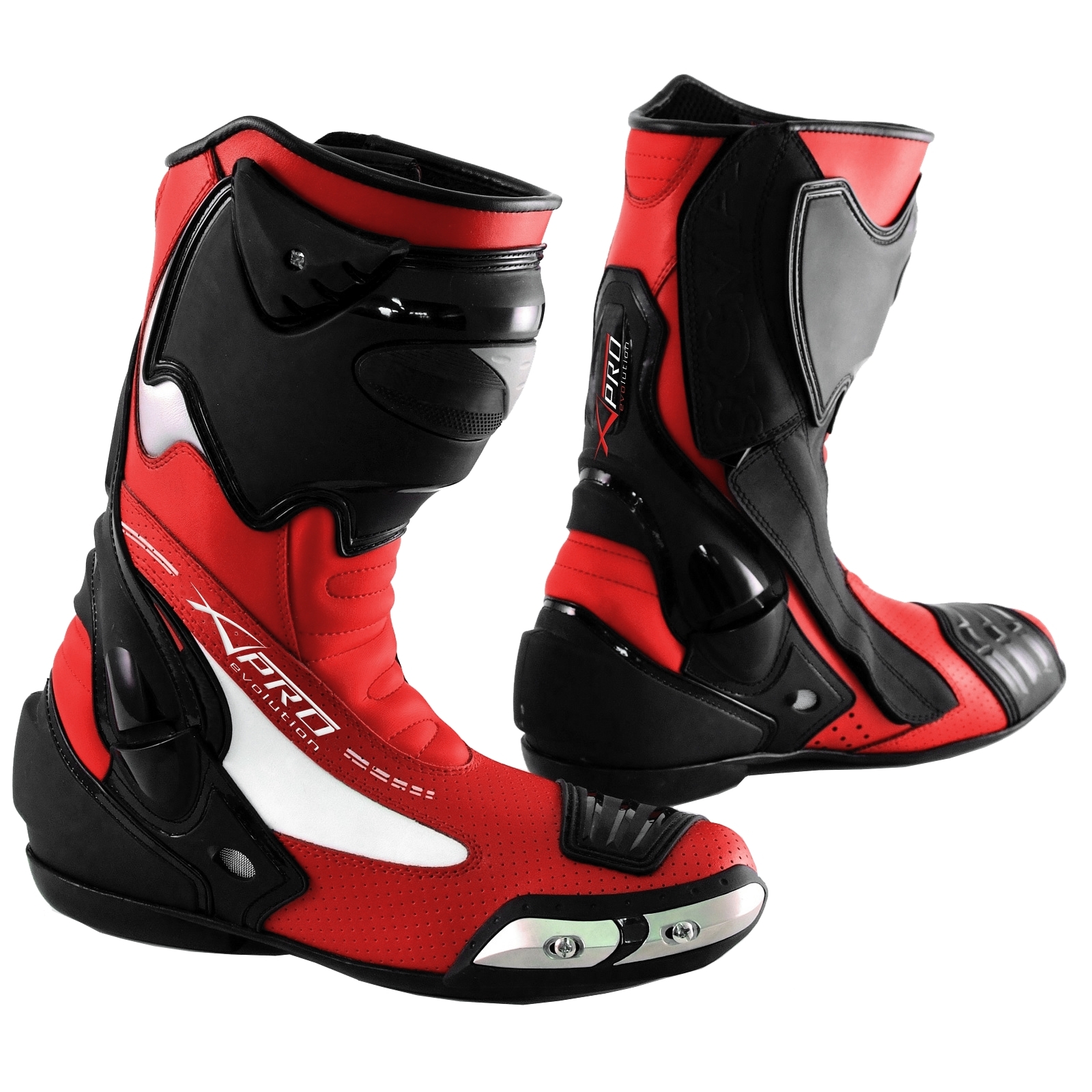 Stivale Scarpa Calzatura Pelle Moto Race Racing Sport Pista Tecnico - Imagen 37 de 50