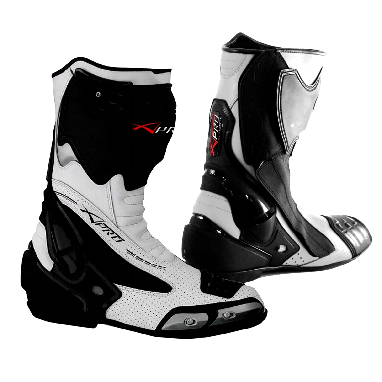 Stivale Scarpa Calzatura Pelle Moto Race Racing Sport Pista Tecnico - Imagen 43 de 50