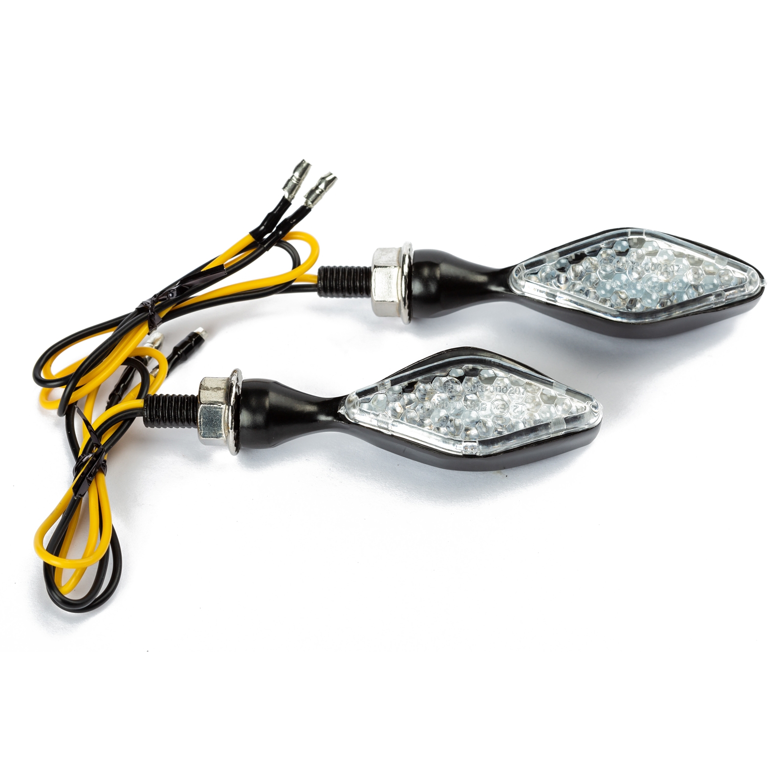 2 Frecce LED Ambra Per Moto - Indicatori Di Direzione Universali 12V