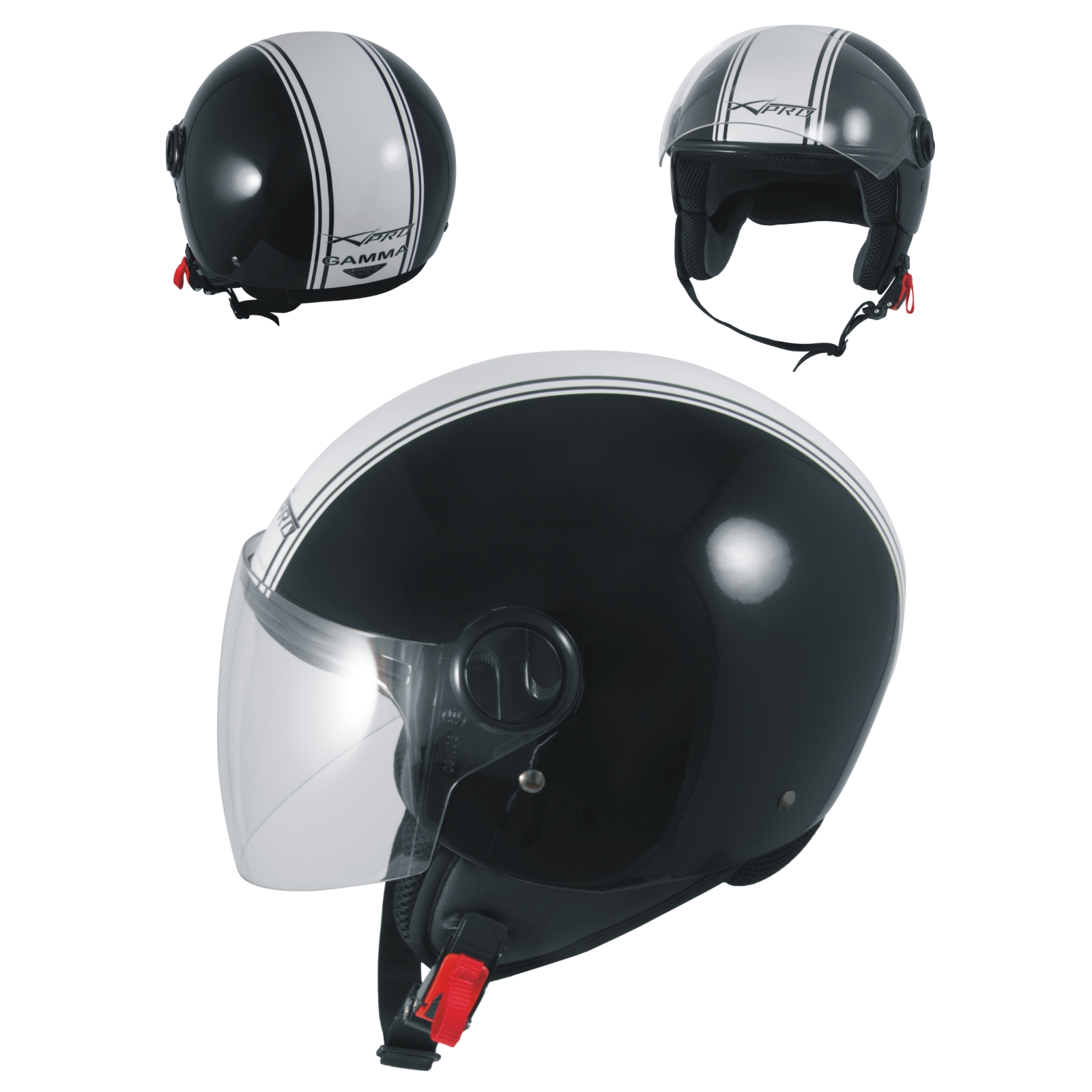 miniatura 9  - Motorcycle Quad Open Face Jet Helmet Apparel Scooter Visor graphics A-PRO
