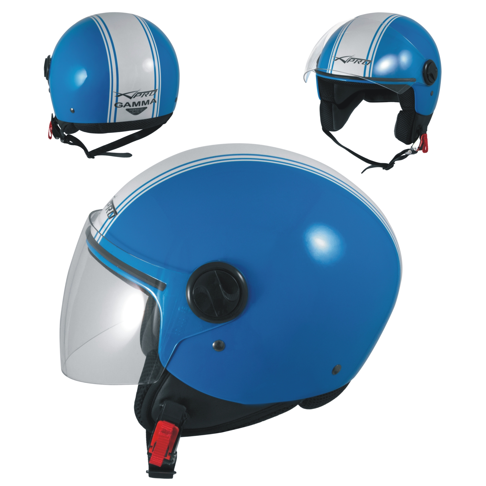 miniatura 10  - Motorcycle Quad Open Face Jet Helmet Apparel Scooter Visor graphics A-PRO