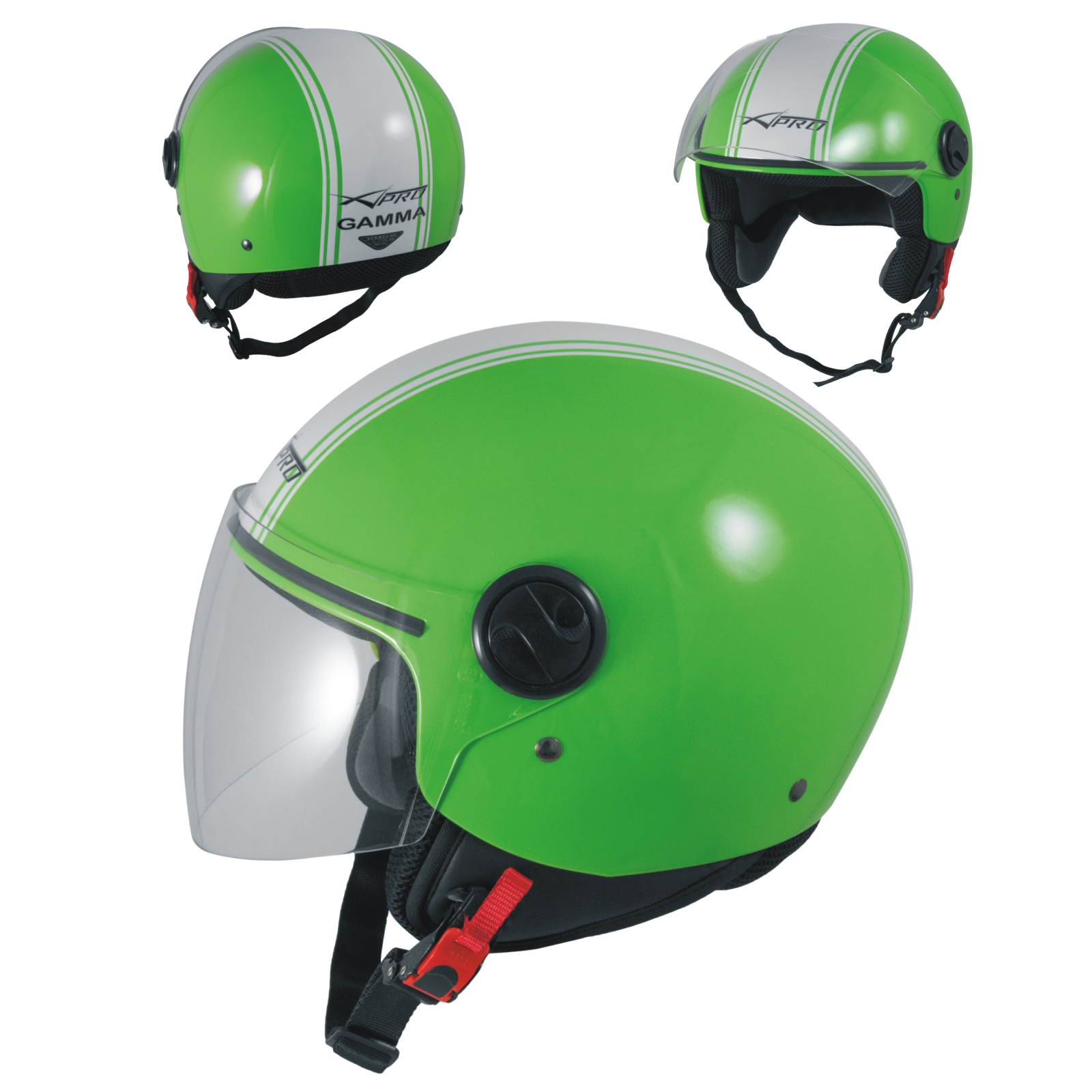 miniatura 11  - Motorcycle Quad Open Face Jet Helmet Apparel Scooter Visor graphics A-PRO