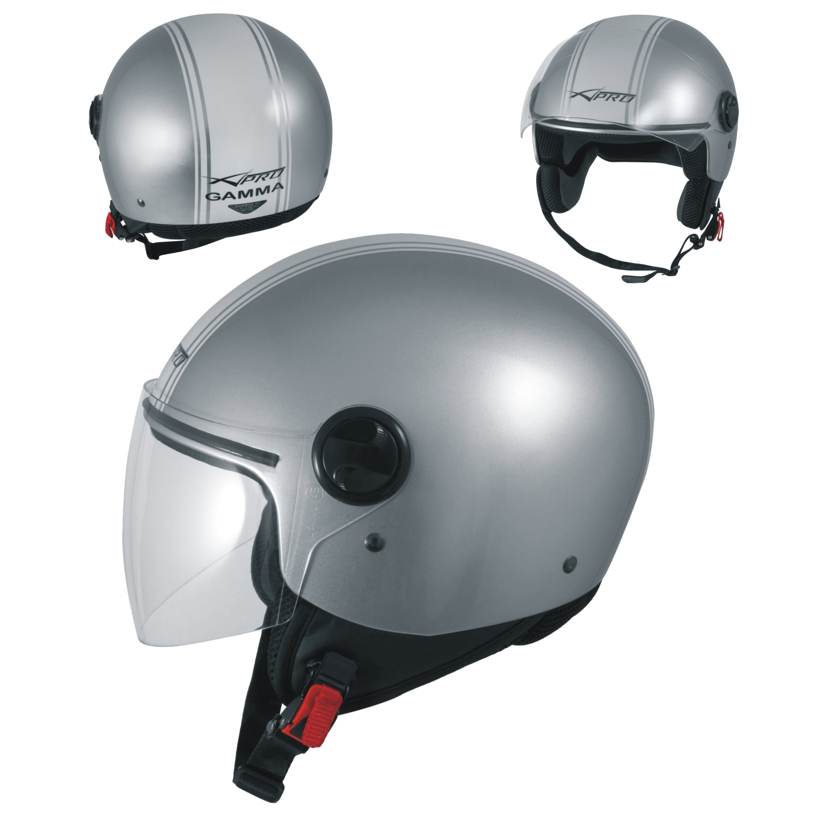 miniatura 15  - Motorcycle Quad Open Face Jet Helmet Apparel Scooter Visor graphics A-PRO