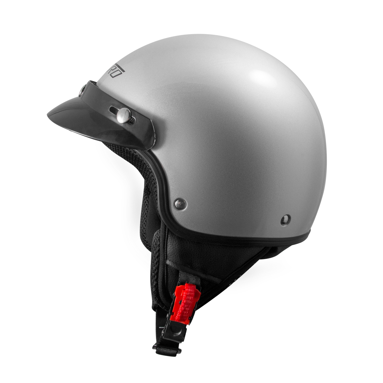 Open Face Demi Jet Helmet Peak Motorbike Scooter Visor SonicMoto
