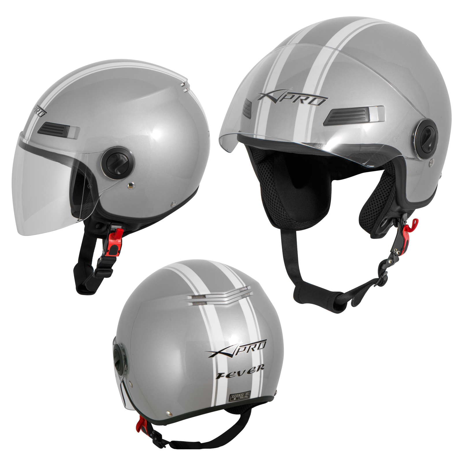 miniatura 17  - Open Face Jet Helmet Lid Motocykl skuter Quad Visor A-PRO