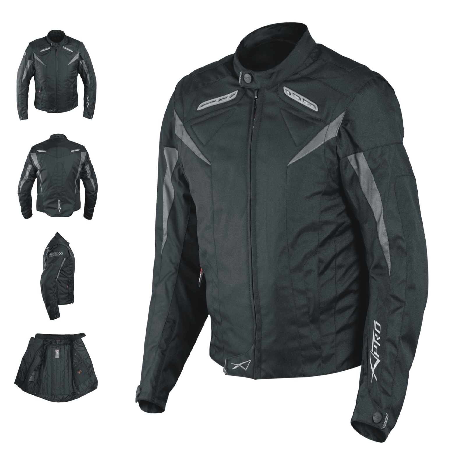Giacca Lady Donna Tessuto Cordura Moto Scooter Protezione Manica Staccabile - Afbeelding 12 van 63