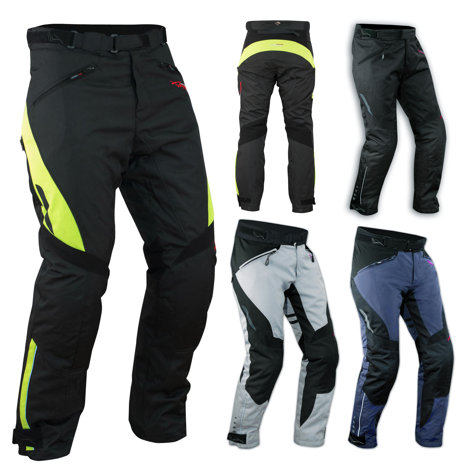 Pantalone Moto Scooter Tessuto Imbottito Con Protezioni Rigidi CE