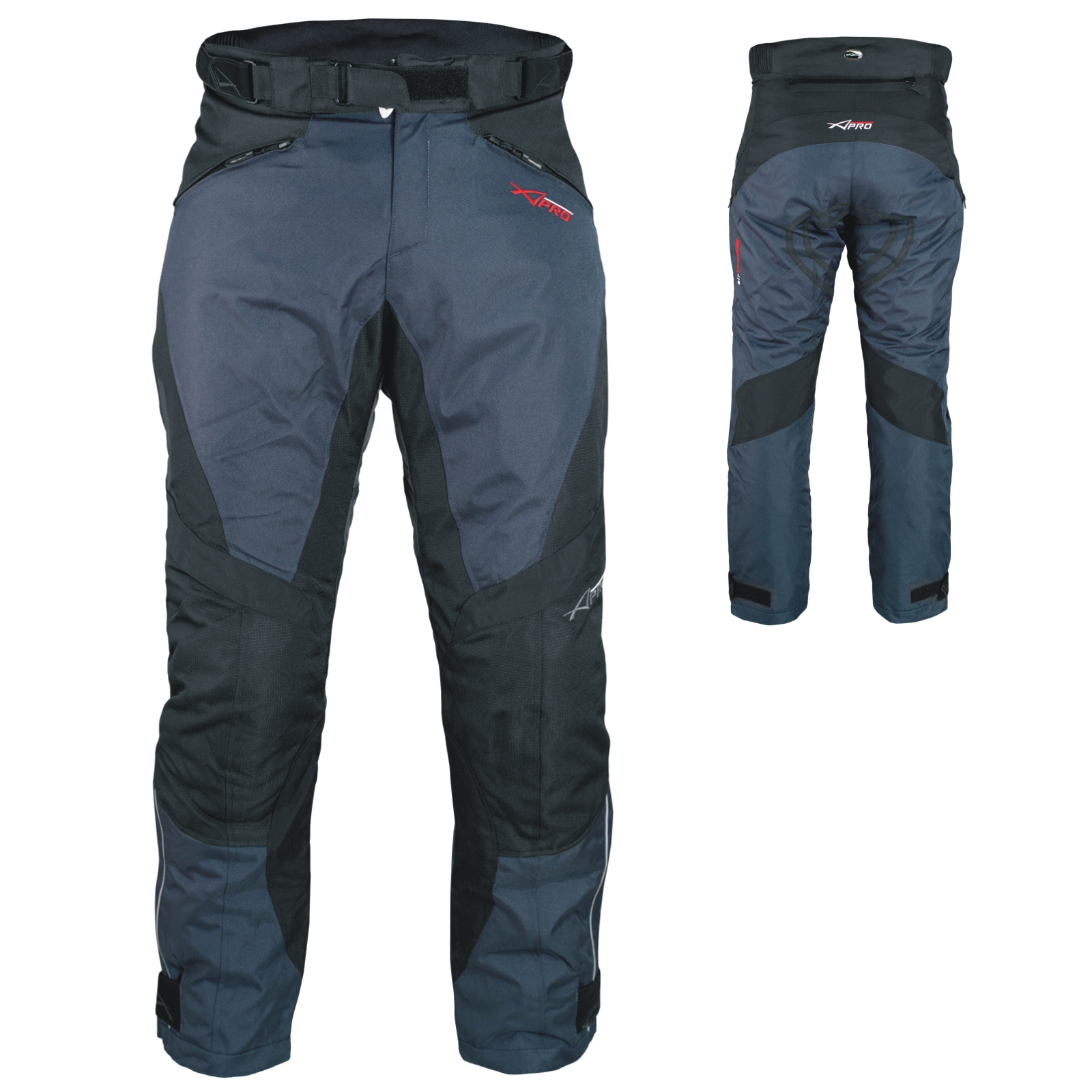 Pantaloni Impermeabile Moto Imbottitura Termica Estraibile Traspirante Cordura - Foto 18 di 51