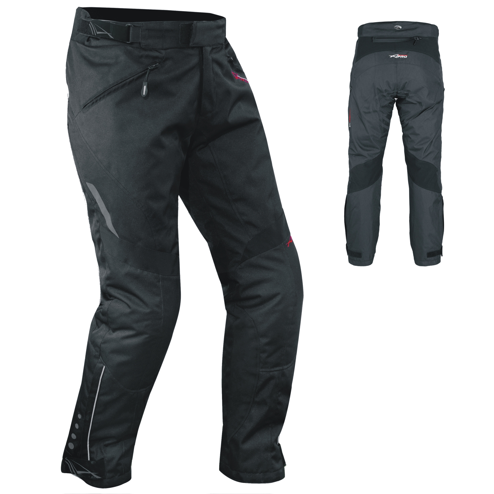 Pantaloni Impermeabile Moto Imbottitura Termica Estraibile Traspirante Cordura - Foto 13 di 51