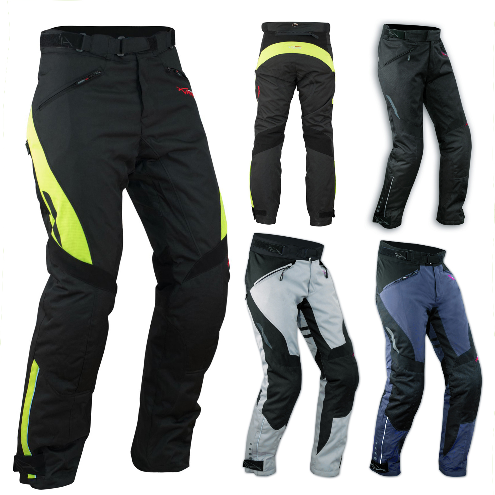 Pantaloni Tessili Moto Donna Held Baxley Base – Impermeabili, Traspiranti, Con Protezioni Ginocchia (taglia 3XL, Nero)