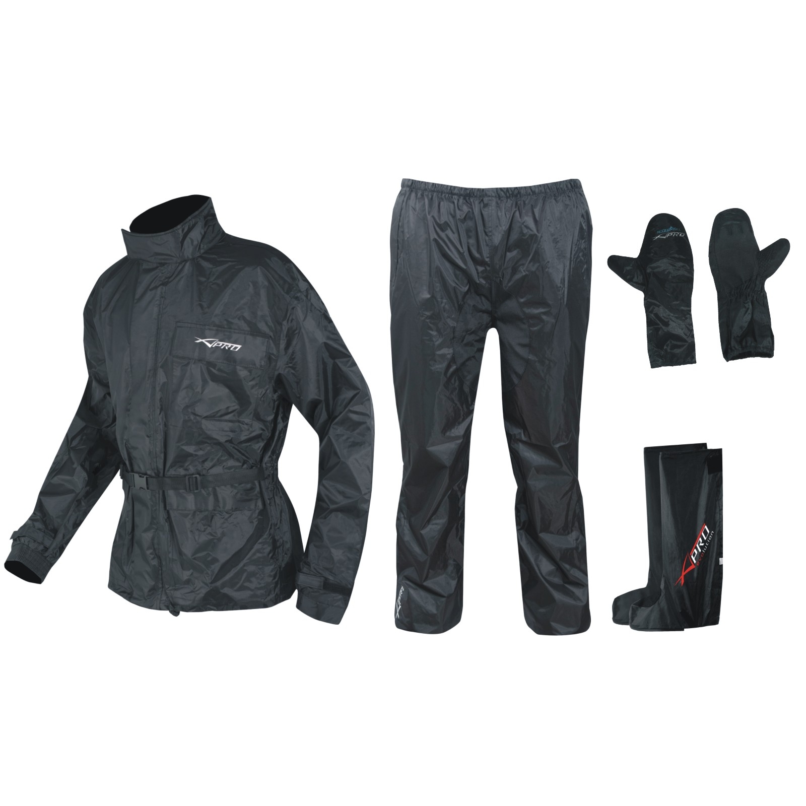 S-5XL MC Motorcycle Waterproof Rain Suit Jacket & Pants Gear For Men 4 Colors 