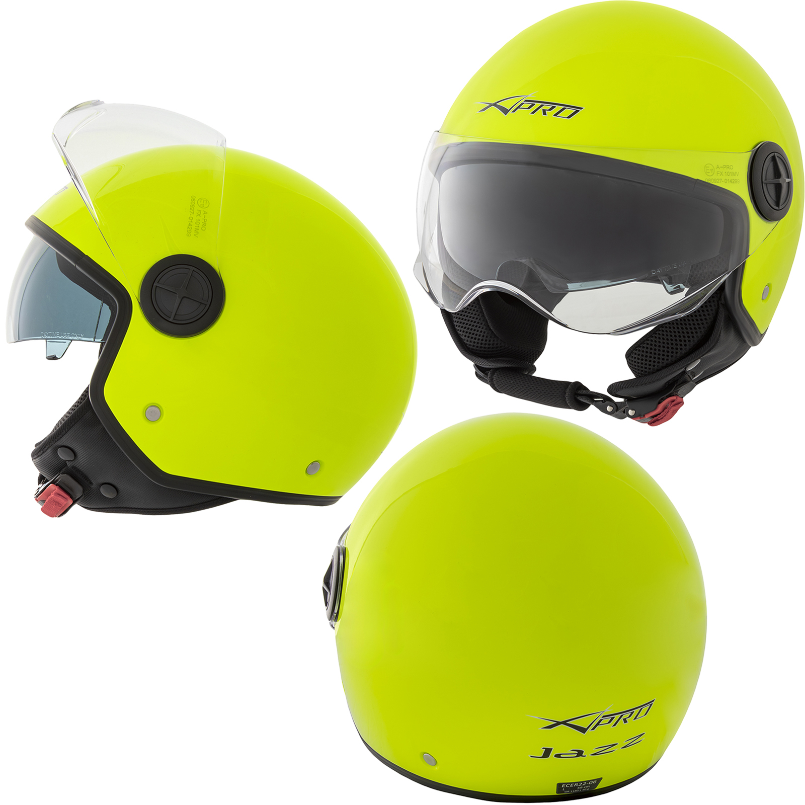 Casco Jet Moto Scooter Omologato ECE 22 06 Parasole Doppia Visiera Sonicmoto - Imagen 38 de 99