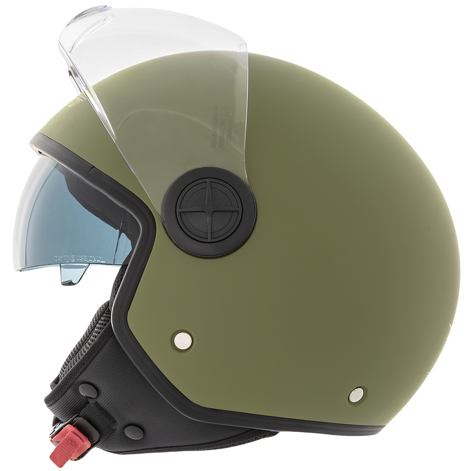 Casco Moto Aperto Jet Scooter 3/4 - Visiera Parasole - Stile Retrò - Omologato ECE - Taglie D (54-57cm) E L (57-69cm)