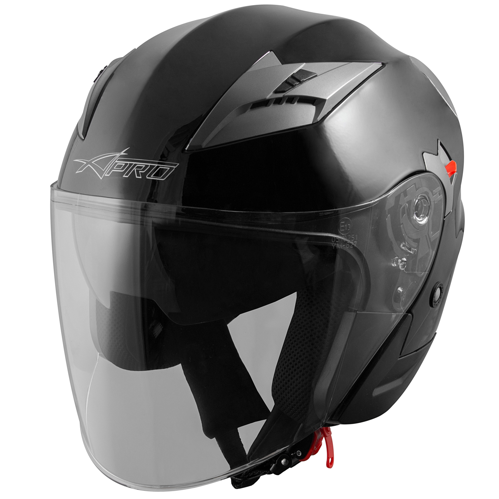 Casco Jet Moto Scooter Omologato ECE 22 Città DOPPIA VISIERA Antigraffio - Imagen 5 de 26