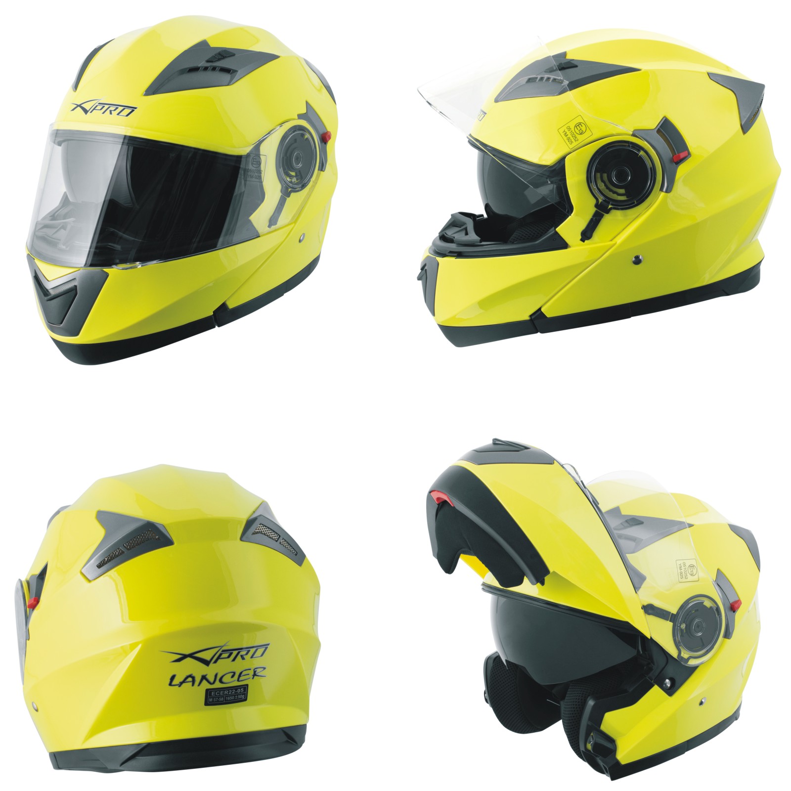Abbigliamento Moto e Accessori - Casco Integrale Moto Scooter Visiera  Interna Parasole Touring