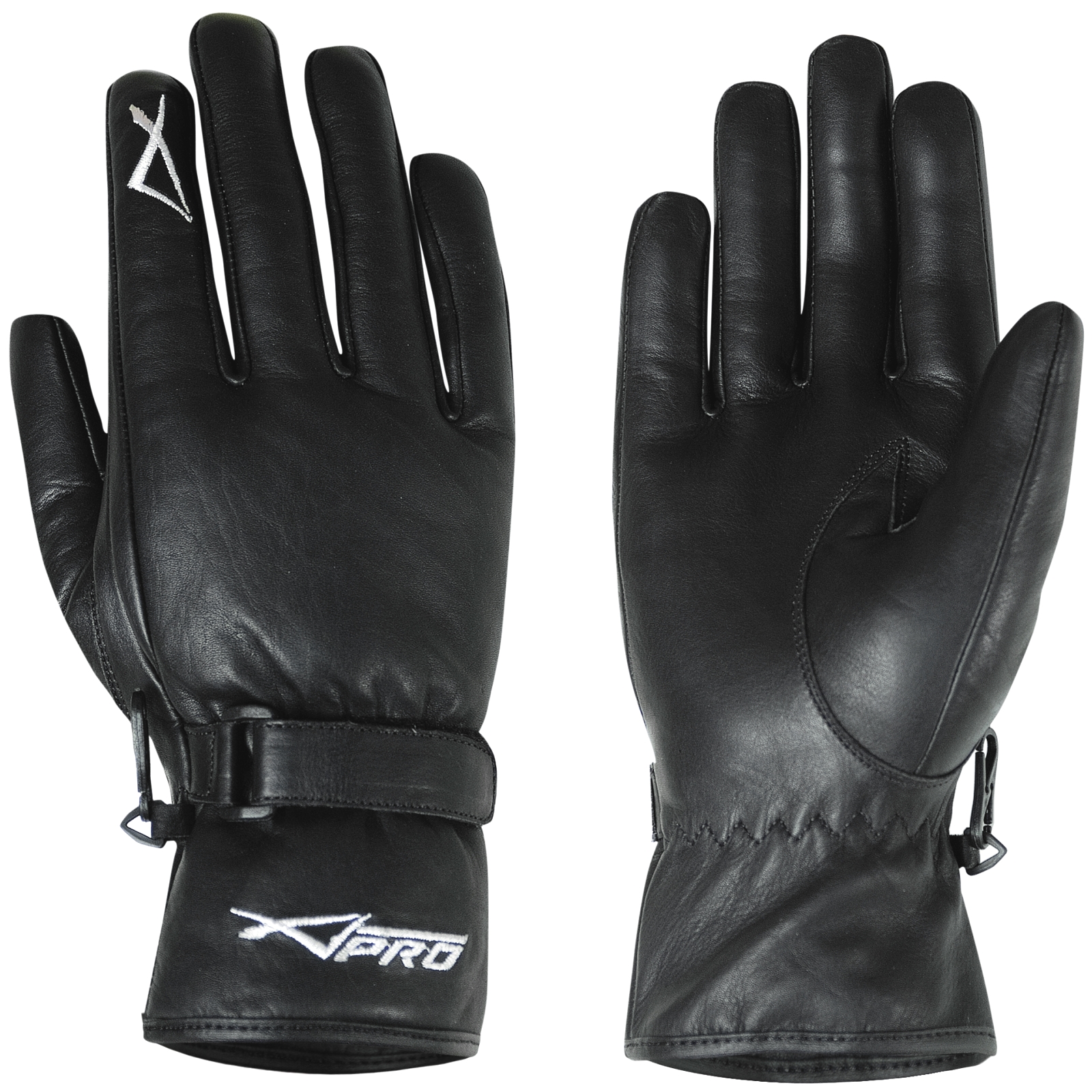 miniatura 2  - Motorbike Motorcycle Scooter Mens Black Soft Genuine Leather Touring Gloves