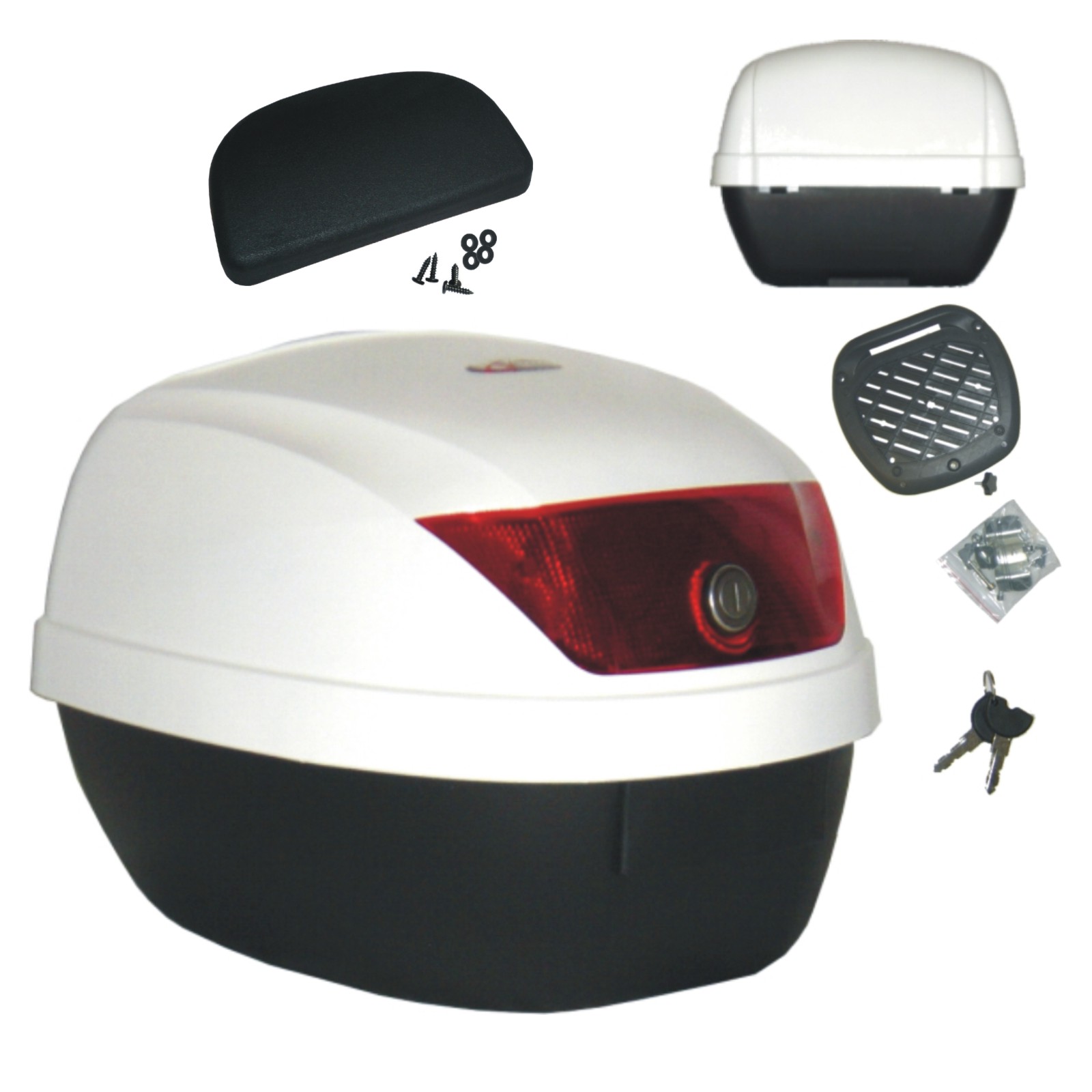 A/ / Pro top case motorcycle brake lights top box case motorcycle scooter quad 32L