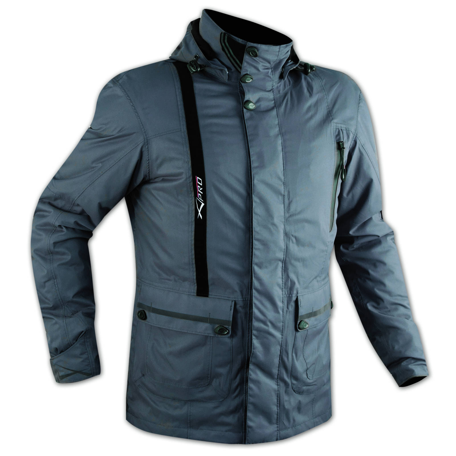 Chaqueta de la Moto Impermeable Termica Extraíble Protecciones CE Negro - Imagen 18 de 22
