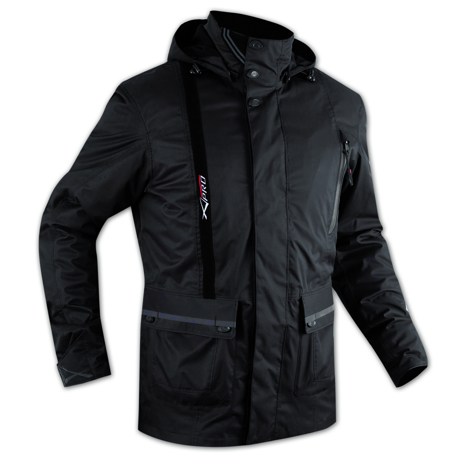 Chaqueta de la Moto Impermeable Termica Extraíble Protecciones CE Negro - Imagen 3 de 22